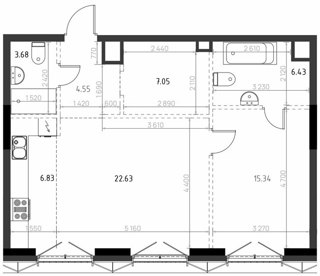 66,5 м², 2-комнатная квартира 18 825 136 ₽ - изображение 1