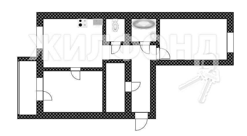 65,6 м², 2-комнатная квартира 5 550 000 ₽ - изображение 1