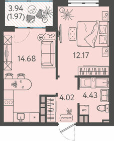 37,2 м², 1-комнатная квартира 3 900 000 ₽ - изображение 109