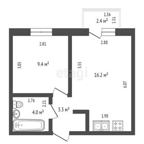 Квартира 34 м², 1-комнатная - изображение 1