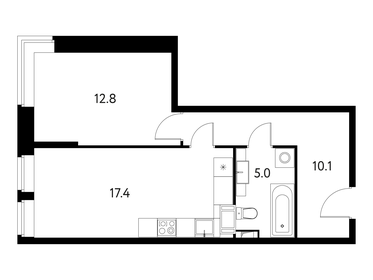 45,7 м², квартира-студия 8 500 000 ₽ - изображение 74