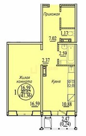 Квартира 41,4 м², 1-комнатная - изображение 1