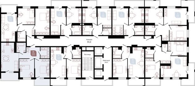 73,6 м², 2-комнатная квартира 9 190 000 ₽ - изображение 64