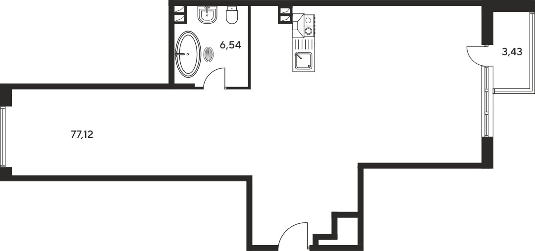 85,3 м², 2-комнатная квартира 20 010 000 ₽ - изображение 1