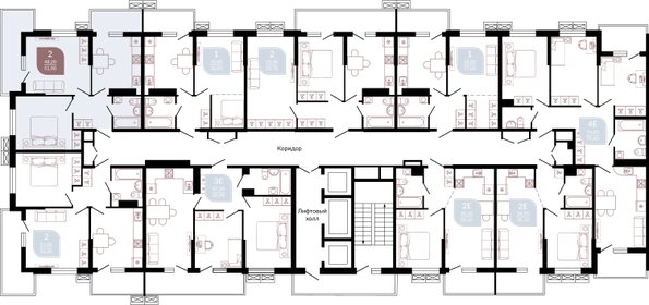 63,5 м², 2-комнатная квартира 6 500 000 ₽ - изображение 74