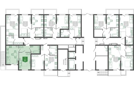 38,3 м², 1-комнатная квартира 16 392 480 ₽ - изображение 23