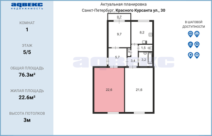 17,6 м², комната 3 550 000 ₽ - изображение 5