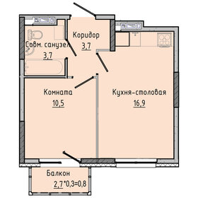 40 м², 1-комнатная квартира 3 750 000 ₽ - изображение 56