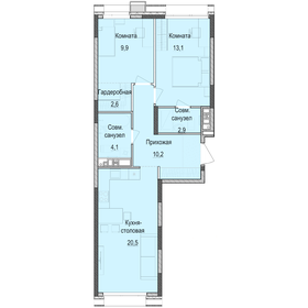 63,1 м², 2-комнатная квартира 9 027 000 ₽ - изображение 11