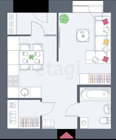 Квартира 34,3 м², 1-комнатная - изображение 1