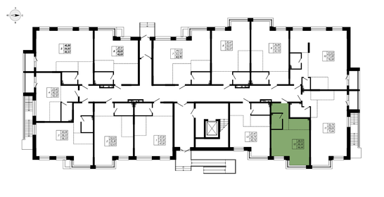 30,7 м², 1-комнатная квартира 4 700 000 ₽ - изображение 104