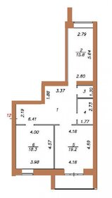 Квартира 80,8 м², 2-комнатная - изображение 1