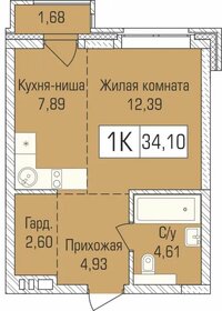 34 м², 1-комнатная квартира 4 458 080 ₽ - изображение 70