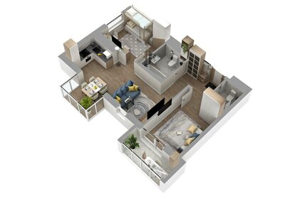 Квартира 53,8 м², 2-комнатная - изображение 3