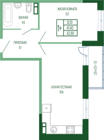 42 м², 1-комнатная квартира 9 150 000 ₽ - изображение 63