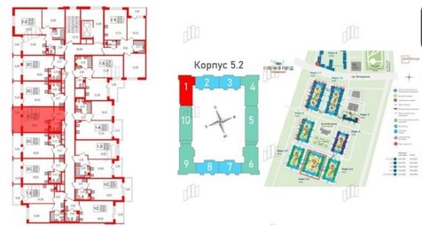 26,4 м², квартира-студия 5 600 000 ₽ - изображение 75