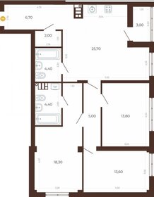 Квартира 96,9 м², 3-комнатная - изображение 1