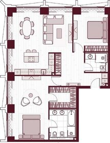 Квартира 111 м², 3-комнатная - изображение 1