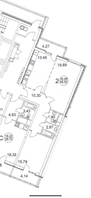 Квартира 73 м², 2-комнатная - изображение 2