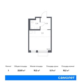 Квартира 22,8 м², студия - изображение 1