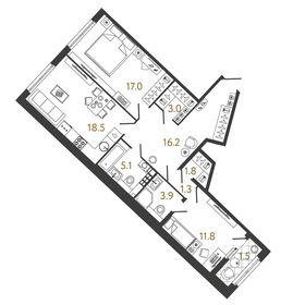 83 м², 2-комнатная квартира 49 900 000 ₽ - изображение 60