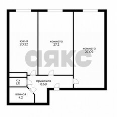 Квартира 89,1 м², 2-комнатная - изображение 3