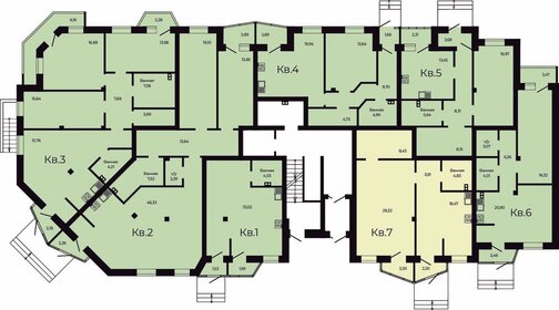 51,4 м², 1-комнатная квартира 5 690 000 ₽ - изображение 43