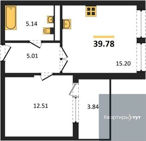 41,2 м², 1-комнатная квартира 6 640 039 ₽ - изображение 21