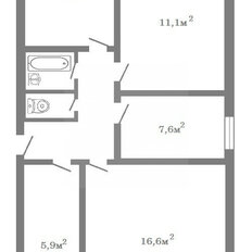 Квартира 57,9 м², 4-комнатная - изображение 3