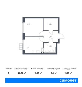37,5 м², 1-комнатная квартира 8 930 955 ₽ - изображение 22