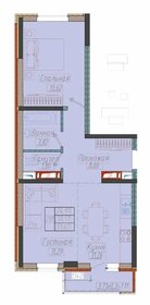 Квартира 51,6 м², 2-комнатная - изображение 1