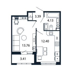 30,9 м², 1-комнатная квартира 7 300 000 ₽ - изображение 102