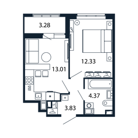 33 м², 2-комнатная квартира 8 495 000 ₽ - изображение 91