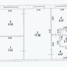 Квартира 47,7 м², 3-комнатная - изображение 1