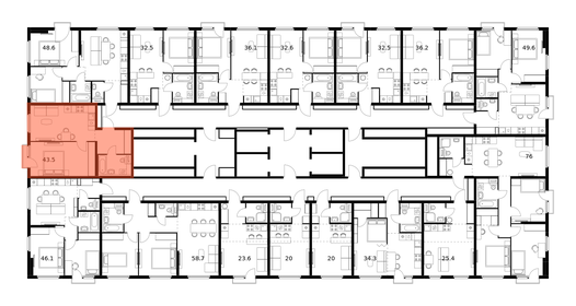 40 м², 1-комнатная квартира 11 790 000 ₽ - изображение 80
