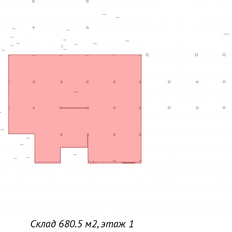 680,5 м², склад - изображение 4