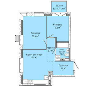 59 м², 3-комнатная квартира 5 260 000 ₽ - изображение 66