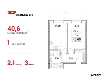 44 м², 1-комнатная квартира 8 900 000 ₽ - изображение 75