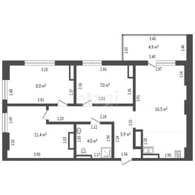 Квартира 52,7 м², 3-комнатная - изображение 1