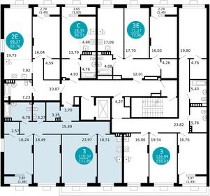 102 м², 3-комнатная квартира 15 750 000 ₽ - изображение 123