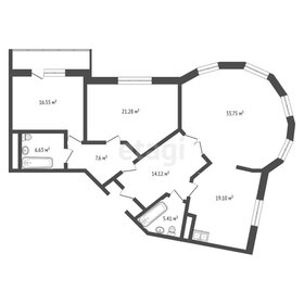 Квартира 124 м², 3-комнатная - изображение 2