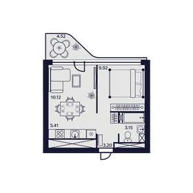 70,3 м², 3-комнатная квартира 8 500 000 ₽ - изображение 77