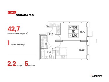 45,3 м², 1-комнатная квартира 9 281 671 ₽ - изображение 17