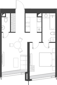 60,3 м², 1-комнатные апартаменты 57 950 000 ₽ - изображение 117