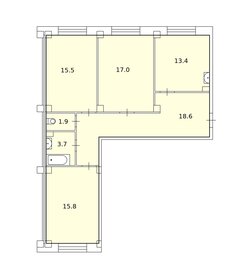 85,7 м², 3-комнатная квартира 7 600 000 ₽ - изображение 36