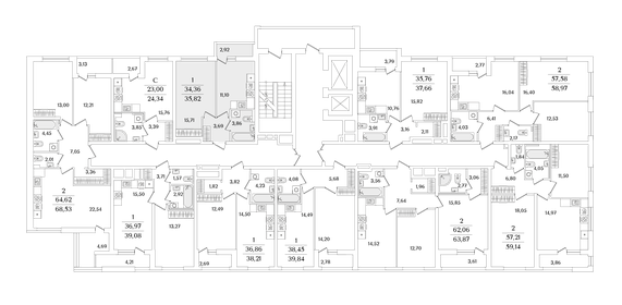 Квартира 35,8 м², 1-комнатная - изображение 2