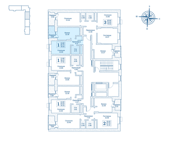 34,7 м², 1-комнатная квартира 4 249 525 ₽ - изображение 19