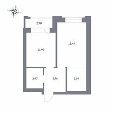 Квартира 42,9 м², 2-комнатная - изображение 2