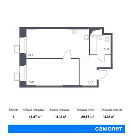 48,5 м², 1-комнатные апартаменты 11 191 729 ₽ - изображение 19