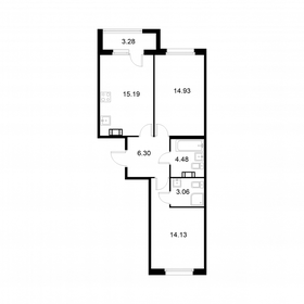 Квартира 59,7 м², 2-комнатная - изображение 1